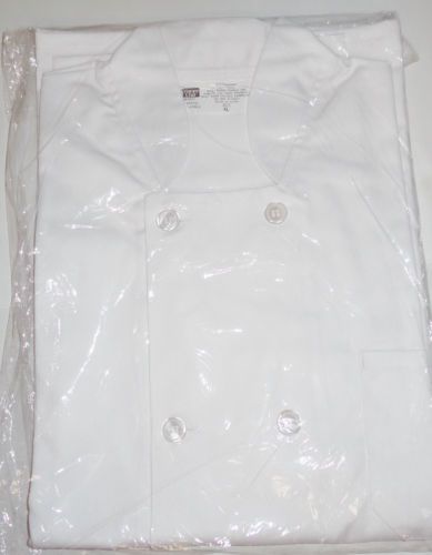 HAPPY CHEF WHITE JACKET COAT SIZE XL STYLE # 403 NEW IN BAG