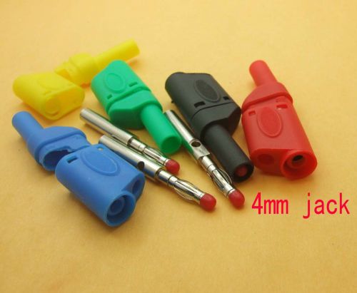 5 PCS Copper 4MM Banana Plug Insulated for Multimeter Test Probes Binding Posts