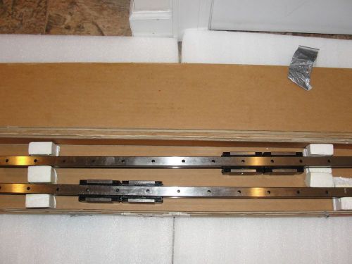 IKO LRXD 20 C2 R780 T2H/ YCG 780mm Linear Bearing Rails (2) with Blocks (4) NEW