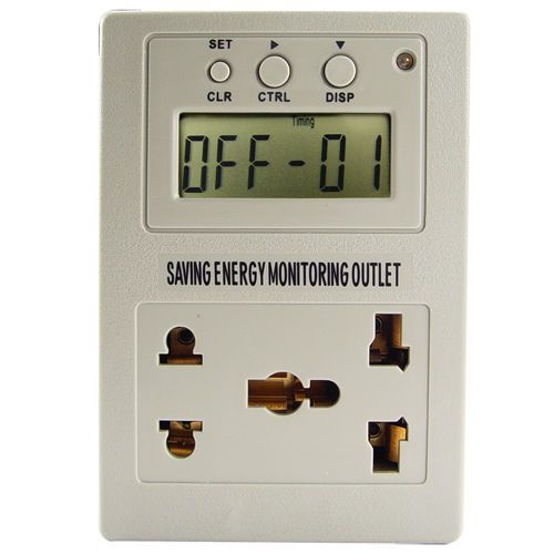Saving Energy Evaluation Usage Monitor Power Outlet Controller Outlet 220 VAC AC