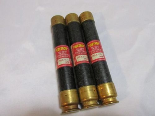 New nos lot of (3) fusetron frs-r-1-6/10 time delay dual element fuses for sale