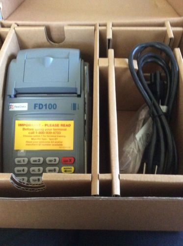 First data fd-100 credit card terminal with fd-10c pin pad for sale