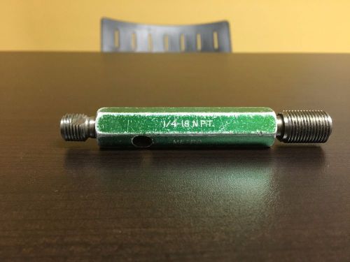 1/4-18 NPT Threaded Plug gage w/ 1 step .250