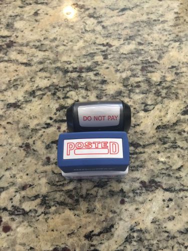 Set of 2 Gently Used Office Stampers Paid Posted