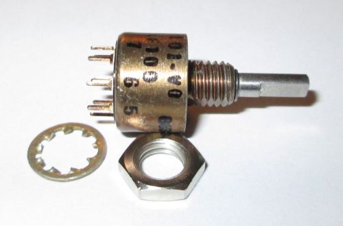 ITW MINIATURE ROTARY SWITCH  SP-8 POSITIONS  NOS