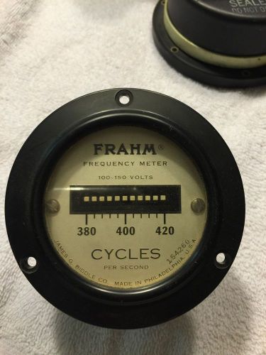 FRAHM FREQUENCY METER JAMES G. BIDDLE TYPE 100-150 Volts