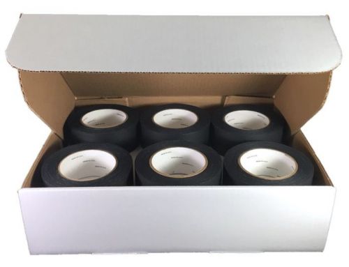 Case of 12 BLACK GAFFERS TAPE 2&#034; x 30 yd Roll Professional Grade IMPACT TAPES