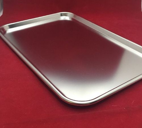 NEW Stainless Steel Instrument Tray Cres. Type II Size 4 19&#034;x12.5&#034;x.75&#034;
