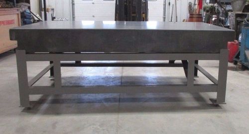 48” x 96” x 10” A GRADE (INSPECTION) 2 Ledge SURFACE PLATE Black Granite Table.