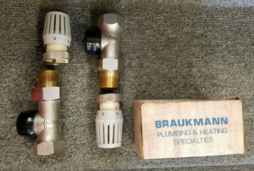 Two Honeywell Braukmann V110  Radiator Valve Body 1&#034;