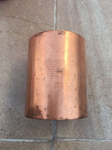 New Mueller Copper Pipe Coupling With Stop, 2-1/8&#034; ID