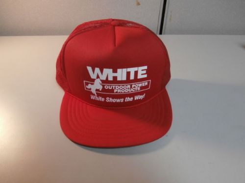 New White Outdoor Power Equipment Red Mesh Back Cap Trucker Hat *NOS*