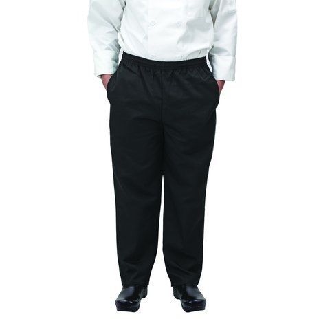 Winco unf-2kxxl, chef pants, black, 2x for sale