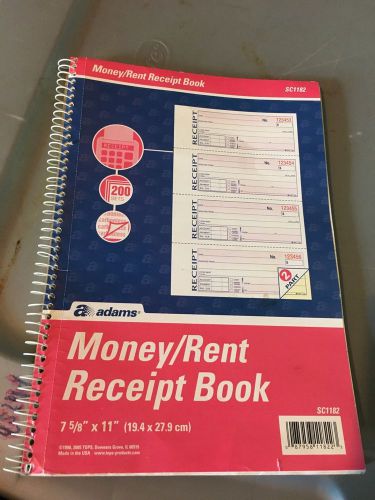 Adams 200 Set Money Receipt Book