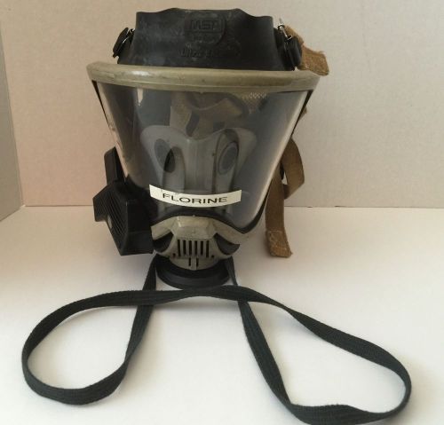 MSA Ultra Elite MEDIUM Scuba Firefighter Mask w/ HUD Heads Ups Display Works #1