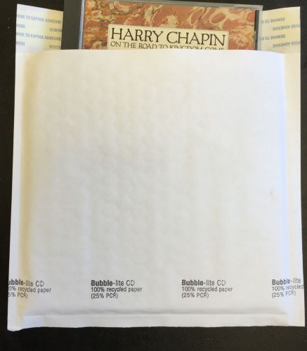 25 #CD (7.25&#034; x8&#034;) White Bubble Lined Mailer Envelopes Self Seal Free Shipping