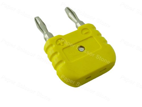 Mini k type miniature thermocouple to 3/4 inch pitch banana plug adapter for sale