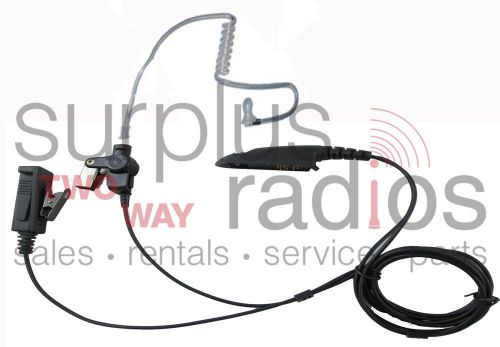 2 wire fbi style headset for motorola radios ht750 ht1250 ht1250ls mtx850 mtx950 for sale