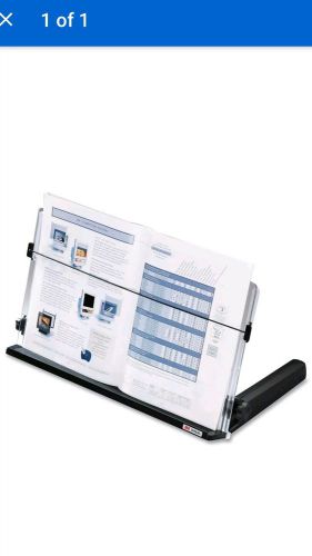 3M DH640 In-Line Book/Document Holder, 18&#034;Wx4&#034;Hx11&#034;D, Clear/Black