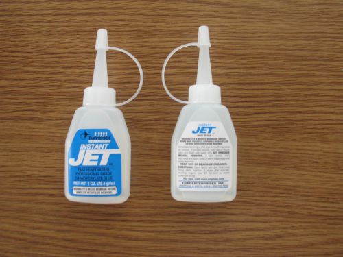 2 NEW 1 oz. Bottles Jet Instant Glue No 763 FREE SHIPPING