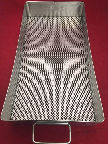 NEW XMEDIN Stainless Steel Instrument Tray Perforated Bottom 20&#034;x10&#034;x3.5&#034;