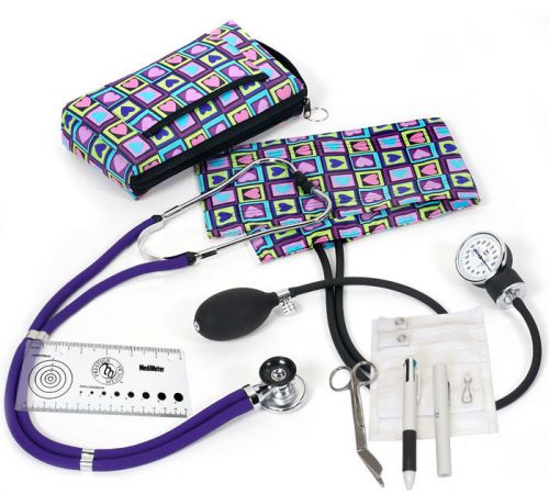 Aneroid Sphygmomanometer / Sprague-Rappaport Nurse Kit® A5 FOUR SQUARE HEARTS