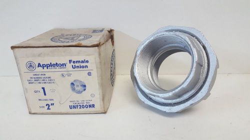 New in box appleton 2&#034; female union connector unf200nr for sale