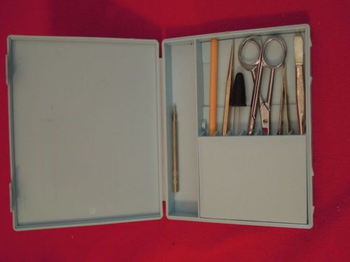 Vintage Hamilton Bell Co Inc Dissecting Tool Kit With Plastic Box