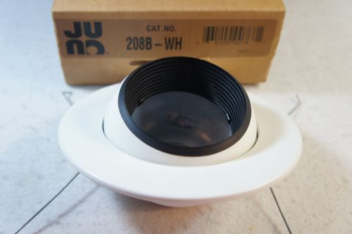 Juno 208b-wh 5 inch downlight adjustable eyeball w/  white baffle white trim for sale