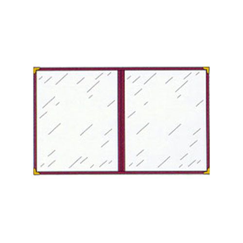 Menu cover, double pocket, four viewing sides, 8-1/2&#034; x 11&#034; color red for sale