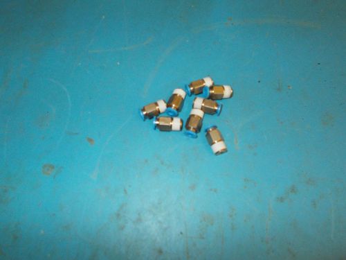 Festo 4 straight connector fittings 4mm x r18, lot of 8 for sale