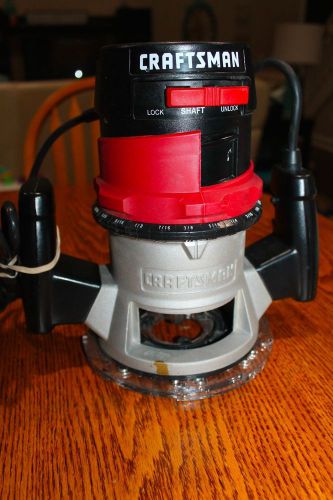 CRAFTSMAN DOUBLE INSULATED 25000 R.P.M. ROUTER MODEL: 315.175040 - #62963