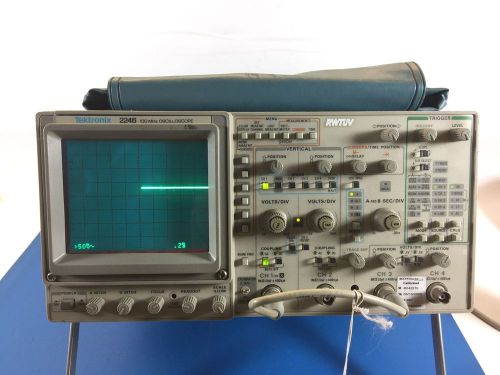 *****tektronix 2246 100 mhz 4-ch oscilloscope - plus two extra cables *** for sale
