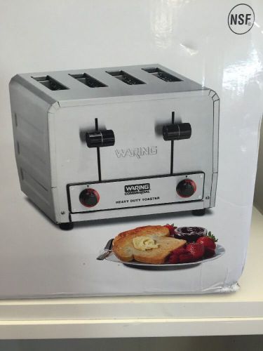 Waring Commercial Heavy Duty Stainless Steel 4 Slice Toaster - WCT805