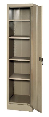 New edsal 6602tn tan steel storage cabinet, 4 adjustable shelves for sale