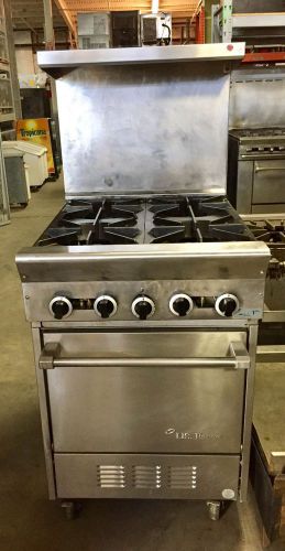 Commercial u.s range 4 burner stove top w/oven for sale