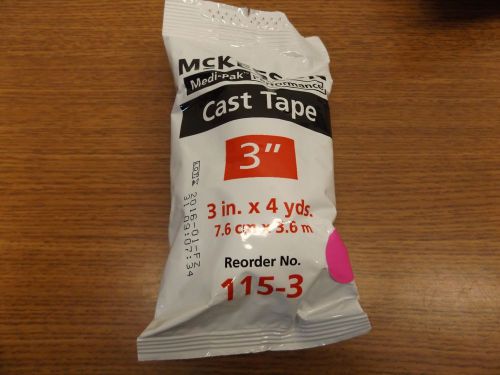 Mckesson 115-3x 3 inch cast tape-pink for sale