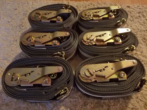 Ancra ratchet buckle straps lot of 6 brand new straps for sale