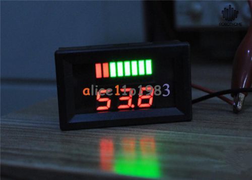 Charge Level Red Indicator Voltmeter Stable for 48V Lead-acid Battery
