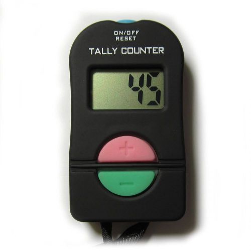 Iable Electronic Digital Hand Tally Counter Manual Clicker ADD/SUBTRACT (Batt...
