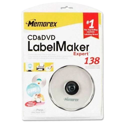 Memorex 32023947 CD/DVD/Blu-Ray Label Maker Expert CD DVD Disk Label Industrial