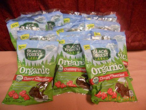 Black Forest Organic Gummy Cherries, 4 Ounce Peg Bag -- 12 per case.