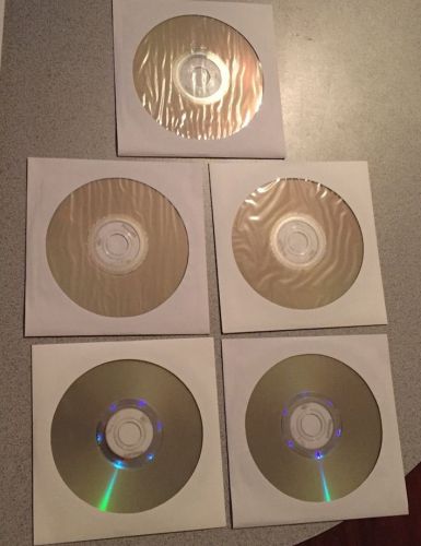 5 Phillips Lightscribe DVD-R Discs in Papersleeves