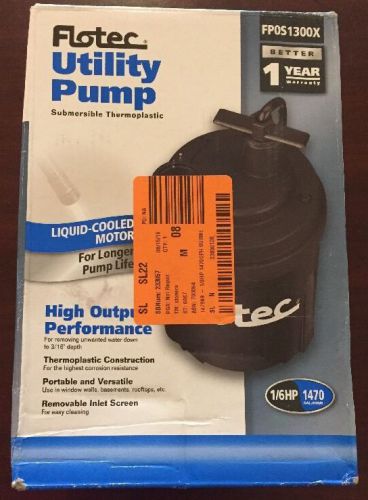 Flotec 1/6 HP Submersible Sump Pump - FPOS1300X - ***Brand New***