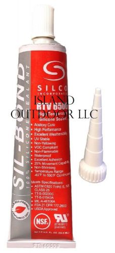 Silco Red BBQ Smoker Sealer RTV Silicon Adhesive Gasket Parts Maker 3oz 2.8fl oz