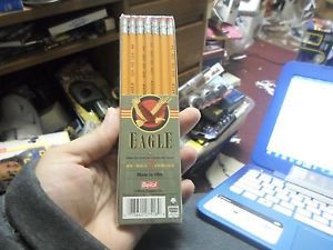 7 Berol EAGLE &#034;224 Pencils with erasers - HB 2&#034; - Sealed pack of 7 ~ HB7518W