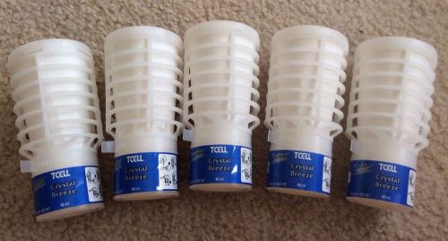 Rubbermaid FG402187 TCell Refill, Crystal Breeze Room Deodorizer Lot of 5