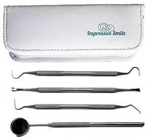 #1 dentist tools kit ? a grade stainless steel dental hygiene set, tarter and for sale