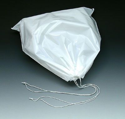 15&#034; x 18&#034; 3 mil Poly Bag with Double Drawstring (500 Bags)