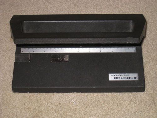 Rolodex p-500 heavy duty adjustable paper hole punch for sale
